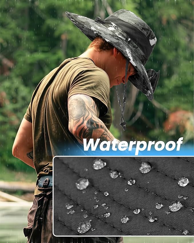 Solar Panel Powered Fan Built in Wide Brim Outdoor Fishing Hat USB Charging Men Ultralight Sun Bucket Mission Cooling Cap