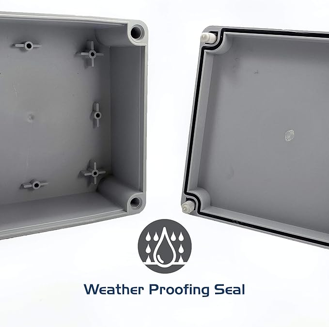 Co. 4" x 4" x 2.4" Weather & Dust Proof PS Plastic Junction Conduit Box Electronics Enclosure4 Pack
