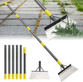 Garden Flat Shovel,Floor Scraper, 88" Long Multifunctional Garden Cleaning Shovel Weeding Tool,Heavy Duty Floor Scraping Tool,Metal Weeding Scraper for Lawn Edging, Snow Ice Removal Scrapers