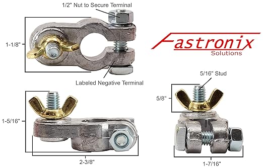 Fastronix Marine Battery Terminal and Cover Kit