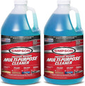 SIMPSON Cleaning 88281 Cleaner, Concentrated Soap Solution for Pressure Washers and Spray Bottles, Use on Concrete, Vinyl Siding, Appliances, Windows, Cars, Fences, Decks, Blue, 1 Gallon (Pack of 2)