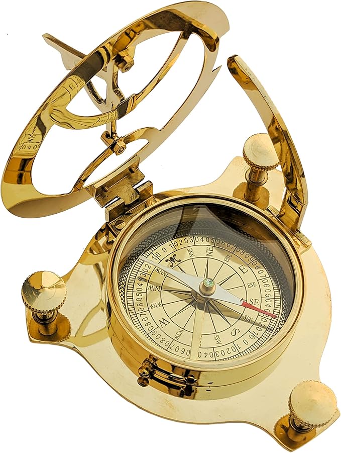 Sundial Compass Solid Brass Sun Dial