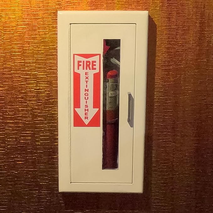 Fire Extinguisher Sign Magnet 4.125 x 10.75 in. Weather Resistant.