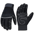 HANDLANDY Work Gloves Mens & Women, Utility Safety Mechanic Working Gloves Touch Screen, Flexible Breathable Yard Work Gloves (2X-Large, Black)