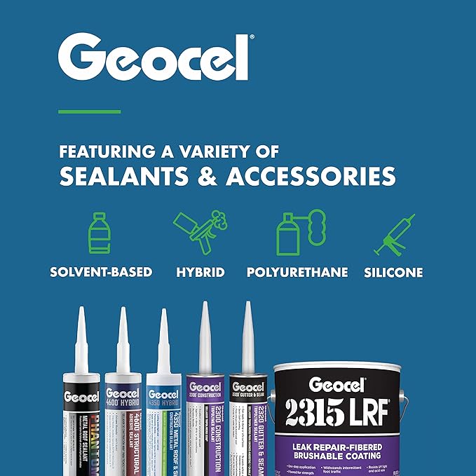 Geocel GC91131-6X Shingle & Flashing Roof Accessory Paint, Flat, Slate, 12 oz.