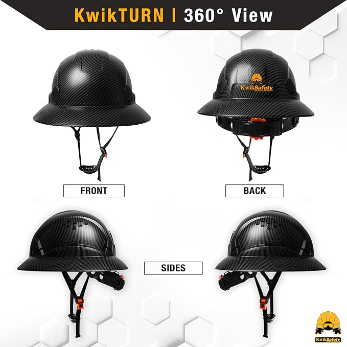 KwikSafety - Charlotte, NC - Hard Hats [Full Brim, Cap Style, Climbing Style] Type 1, Class C ANSI OSHA