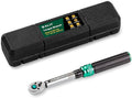 1/4" Click Torque Wrench, ±3% Accuracy, Smooth 72-Tooth Ratchet, Dual Scale (20-240 in.lb/2.3-27 Nm), Durable CR-V Steel, Pro Repair Tool with Portable Case, for Road/Mountain Bike, E-Bike, MTB