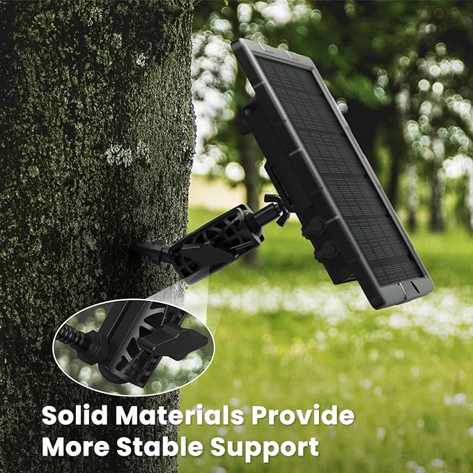Adjustable Trail Camera Tree Mount: Game Camera Outdoor Mounting Bracket Holder with Double 360° Swivel Tilt Ball Joints, 1 Pack