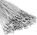LEIFIDE 500 Pcs Metal Zip Ties 304 Stainless Steel Zip Ties Heavy Duty Self Locking 220 Pound Tensile Strength Cable Suitable for Exhaust Wrapping Fence Outdoor Workshop Canopy(13.8 Inch)