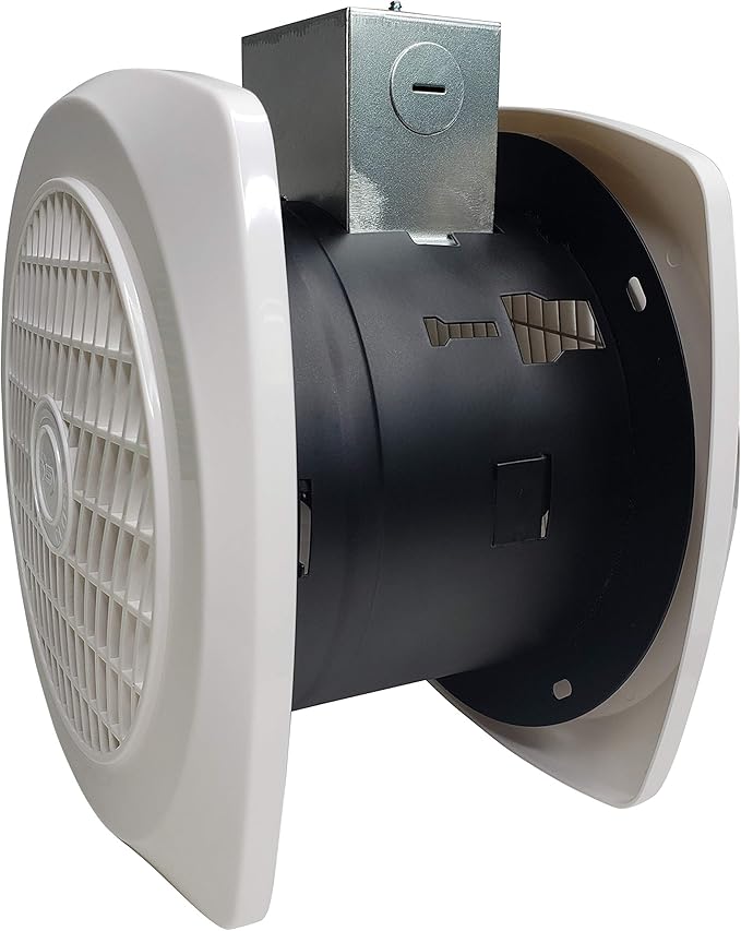 BV Ventilation Exhaust Fan for Home 90 CFM - Wall Fan 4.0 Sones Quiet & Efficient Room-to-Room Airflow, up to 85 sq ft | 6" Diameter | Customizable Vent Fan - Removes Heat, Odors, Smoke & Humidity