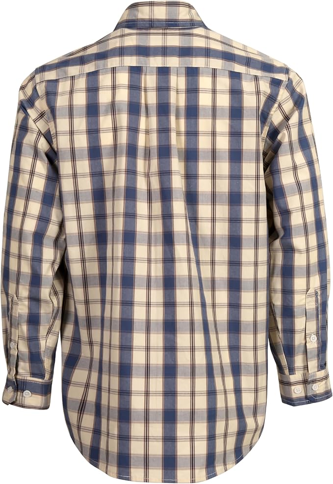 BOCOMAL FR Shirts Plaid 4.5oz Lightweight for Summer Flame Resistant Men's Fire Retardant Shirt-CAT1