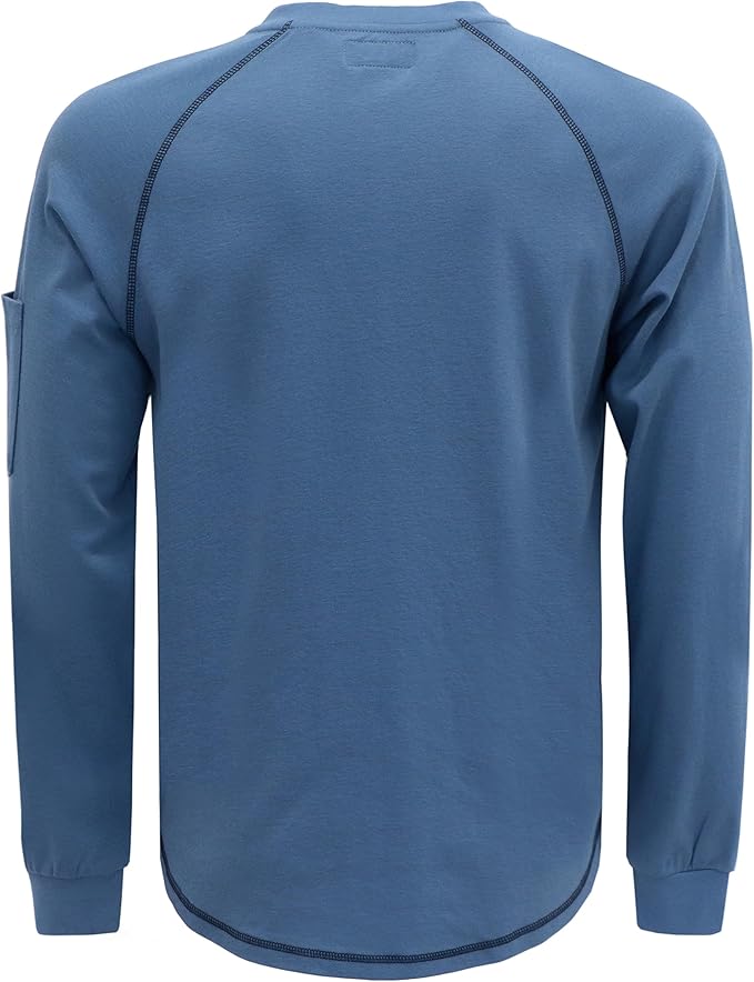 VATRENUS FR Shirts Henley 5.5oz 100% Cotton Flame Resistant Long Sleeve T-Shirts