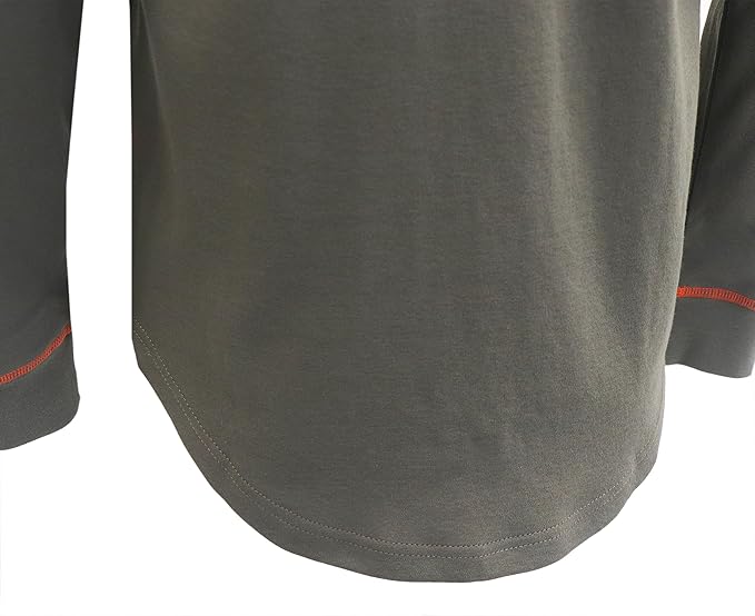 BOCOMAL FR Shirts for Men Lightweight Crew Long Sleeve Flame Resistant/Fire Retardant Shirt…
