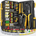 Automotive Electrical Connectors & Crimping Tool Kit, 1-6 Pin 1.5 Series Waterproof Wire Plugs 24-14 AWG with Ratcheting Crimper, Dust Caps, Wire Stripper & Removal Tool for Auto Marine Wiring
