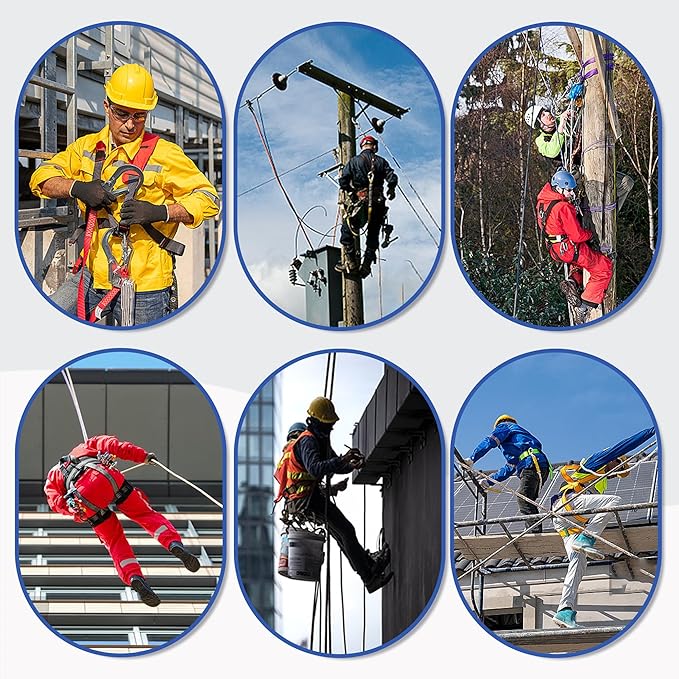 6 ft.Fall Protection Automatic Return Rope、Polyester Webbing, Swivel top, Steel Carabinerself retracting Lifeline Fall Protection Lanyard para construcción yoyo de seguridad auto Belay Device