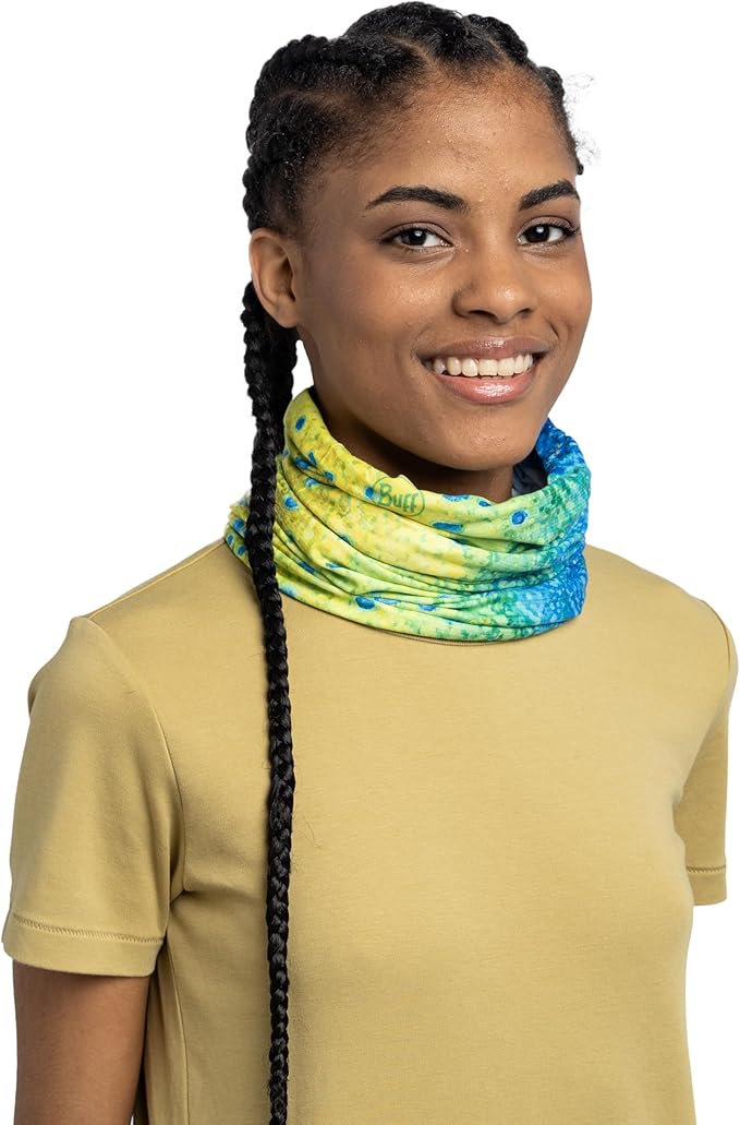 Buff CoolNet UV Neck Gaiter, UPF 50 Sun Protection, Breathable, Versatile, Quick Dry Face Mask, Solid Colors, Adult Size