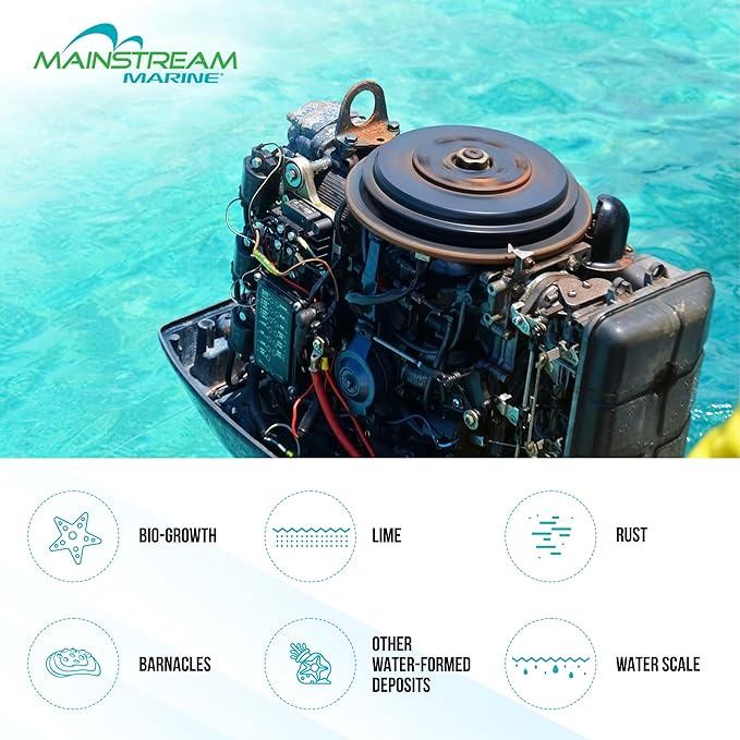 Descaler Solution, Multi-Purpose Descaling Solvent, Bio-Growth, Marine Boat Engine Flush and A/C Systems