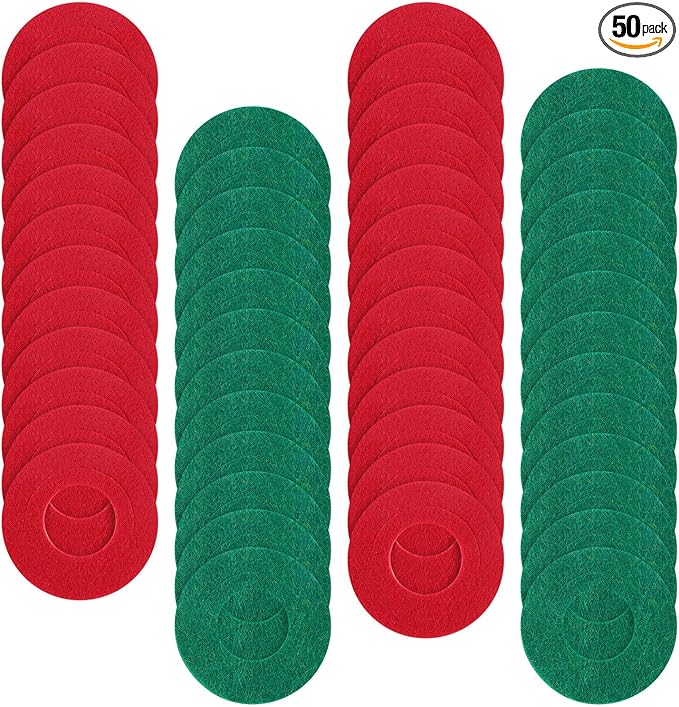 50 Pcs Car Battery Terminal Protector, Anti Corrosion Felt Washers Kit Fiber Felt Washer Battery Corrosion Cleaner for Automotive Marine Battery