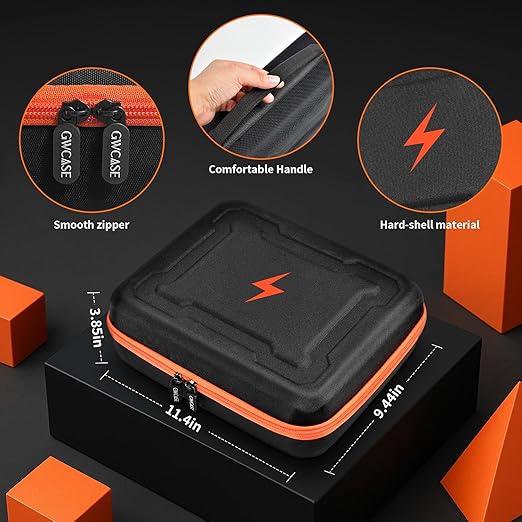 Case Compatible with Klein Multimeter MM325 MM300(69149P) Multi Meter Testers, Storage Carrying Organizer for Electrical Test Kit Voltage/Outlet Tester, Wire Stripper, Leads & Batteries (Box Only) (L)