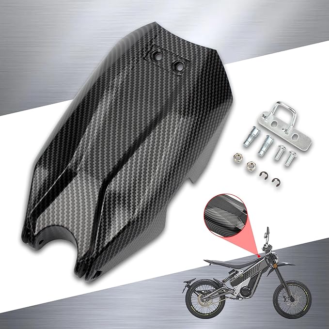 Battery Cover Motorcycle Battery Guard Protection Imitation Carbon Fiber Compatible with Dirt Bike Talaria Sting MX3 MX4 EBike