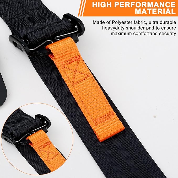 Yakitoko Universal 4 point Safety Harness Set 2 in Fits Go Kart,UTV,ATV,Racing Black