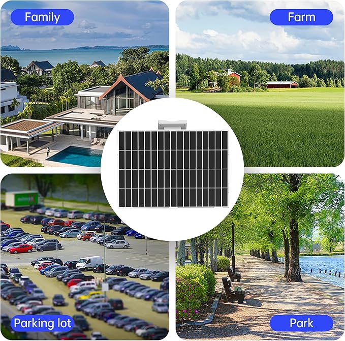 20Watt Solar Panel with 26000mAh Battery – 5VDC Output, Fast Charging, IP65 Waterproof, Ideal for Security Cameras, Outdoor Lights & More (26AH)