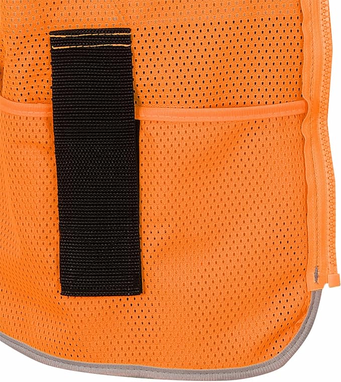 Pioneer Hi Vis Safety Vest for Men & Women - Reflective Cooling Mesh - 8 Pockets - Class 2 - Construction, Traffic, Security