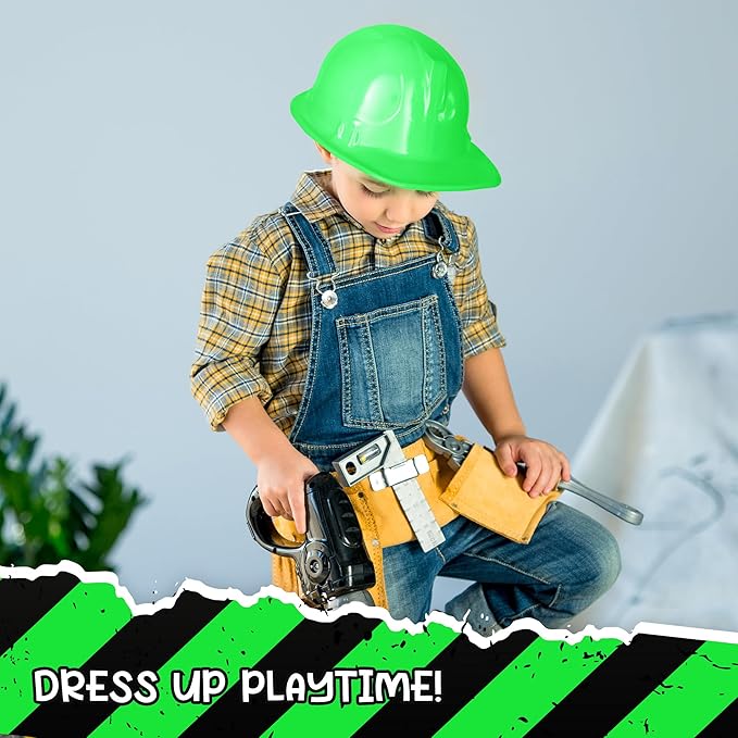 Windy City Novelties 12-Pack Construction Hats - Versatile Party Favors & Costume Accessories Kids Parties & Costume Props
