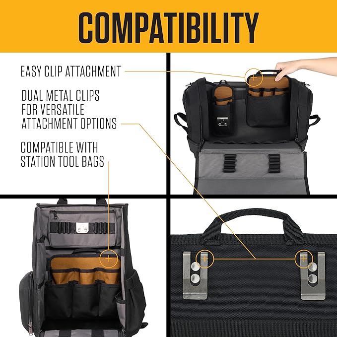 Carhartt Station Tool Pouches, Durable Organizer, Compatible with all Station Tool Bags, Large
