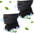 Geyoga 2 Pack Cooling Neck Gaiter Summer Breathable Balaclava Face Mask with Mesh Holes UV Protection Sun Scarf for Men Women