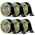 Sofrose Joist Tape for Decking,2" x 50' Deck Joist Tape,Weather Resistant,Waterproof Butyl Self-Adhesive Flashing Tape for Wood Joists, Decks, Beams, Roof (6 Rolls)