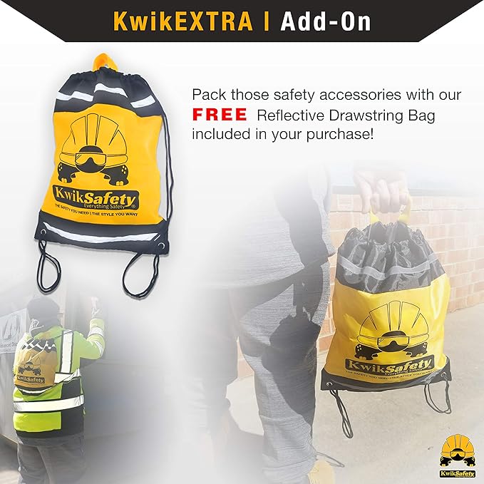 KwikSafety - Charlotte, NC - Python [Combo] Safety Lanyard + 3 D-Ring Harness/Double Leg 6FT ANSI OSHA Roofing Fall Protection External Shock Absorber Construction Gear Restraint Snap Hook