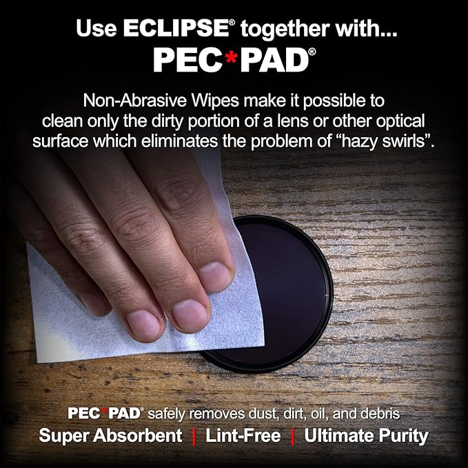 Eclipse Optic Cleaning Solution - Camera Lens and Digital Sensor Cleaner Fluid - Works with All Cameras, Binoculars, and Other Optical Products - Dropper Tip (15ml) - 0.5oz (2-Pack)