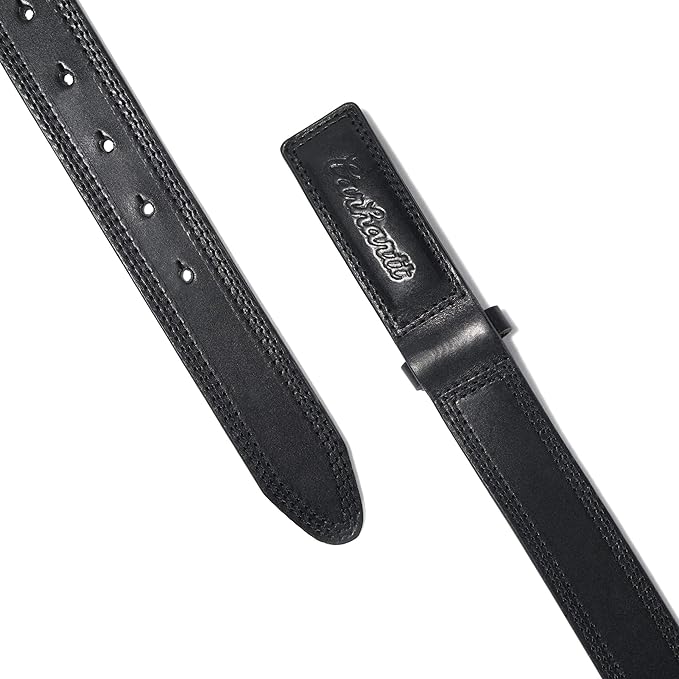 Carhartt Men's Bridle Leather Classic Buckle and Scratchless Belts