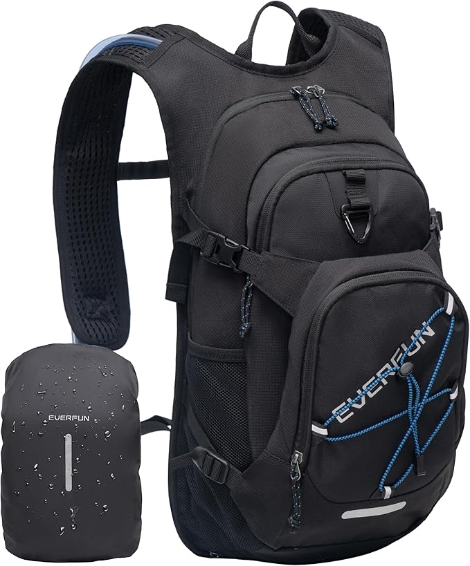 Everfun Hydration Backpack 18L with Water Bladder 2L/3L Hiking Water Backpack Women Men Hydration Pack Insulated Lightweight Day Hydropack with Storage for Hiking, Biking, Running, Festival