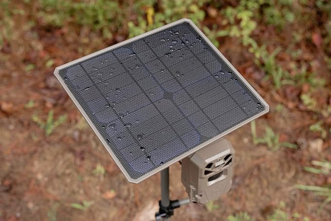 Moultrie - Solar Panel Power Pack - 10W - Gen 2 Solar Panel with Battery for Trail Cameras and Deer Feeders - 7.2v, 3350mAh