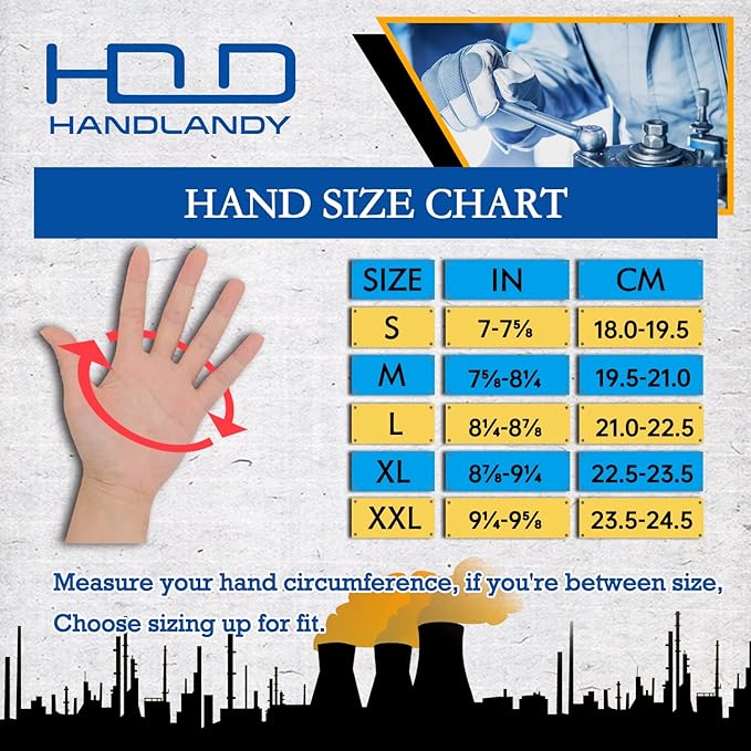 HANDLANDY Fingerless Work Gloves for Men, Padded Half Finger Tactical Mechanics Gloves, Utility Trucker Driver Gloves (Grey, X-Large (Pack of 1))