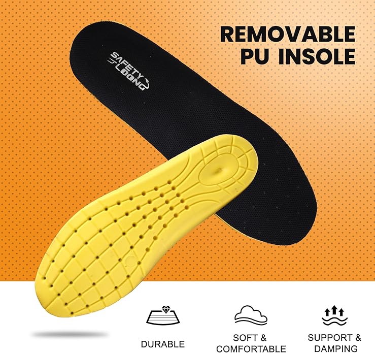 Work Boots for Men Waterproof Soft Toe Non Slip Comfortable Leather Workboots