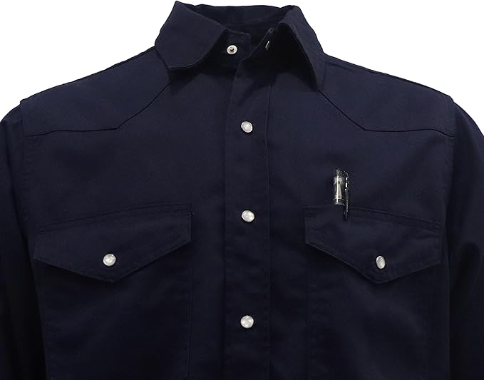 TICOMELA FR Shirts for Men Flame Resistant/Fire Retardant Shirt NFPA2112 7.5oz Men's Welding Shirt