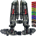 1pc 2" Camo 4 Point Harness for Bucket Seat, Push Release 10 Color harnesses, Racing Harness 4 point Race Car Off Road UTV RZR 6039
