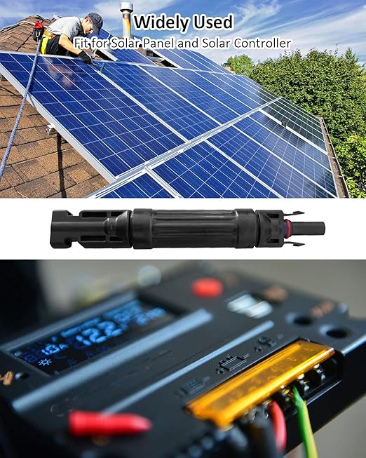 15A Solar Fuse Holder Inline, 5PCS Waterproof Solar Fuse Connector for Solar Panel and Solar Controller, Solar Surge Protection Device with Male and Female Connector