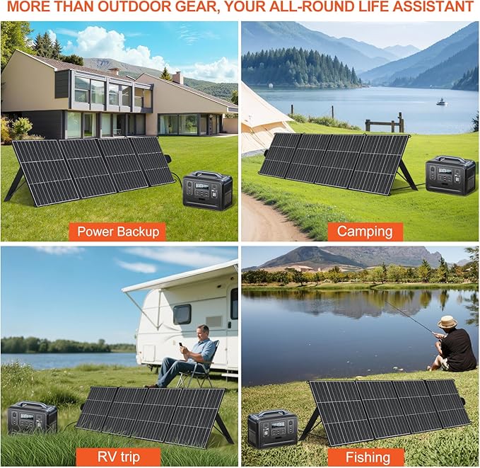 200W Portable Solar Panel for Power Station, 25% High Efficiency ETFE Foldable Solar Panel Charger,With USB-A QC3.0,Type-C, MC4 Output, IP65 Waterproof, for Outdoor Camping, RV, Emergency Power Supply