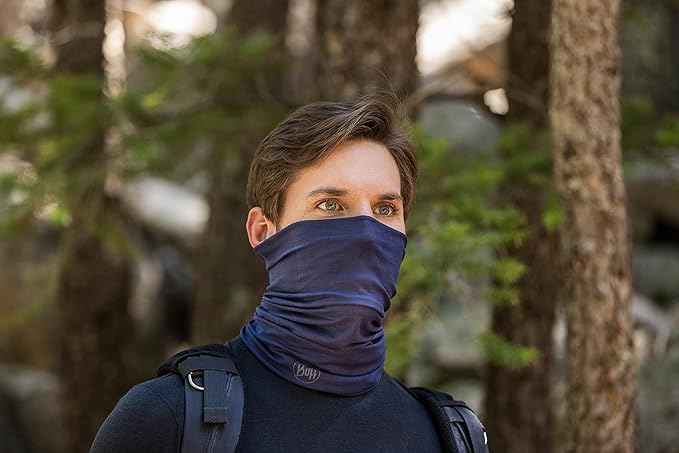 BUFF Original EcoStretch Neck Gaiter, UPF 50 Sun Protection, Breathable, Versatile, Quick Dry, Solid Colors, Adult Size