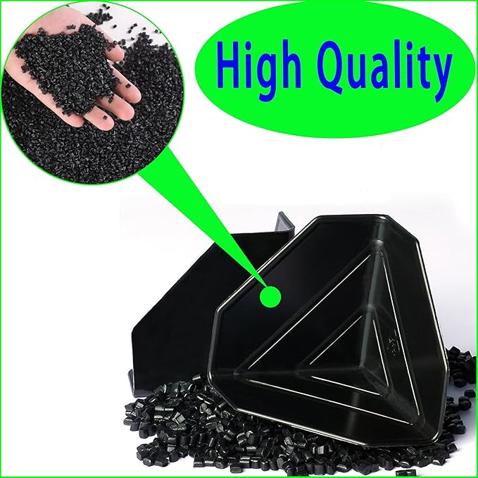 80 Pack Shipping Box Corner Protectors Plastic Packaging Edge Protectors,Plastic Heavy Duty Shipping Box Corner Protectors Corner Guards for Boxes, Cartons, Panel Packaging, Black (2.4 x 2.4 x 2.4）in