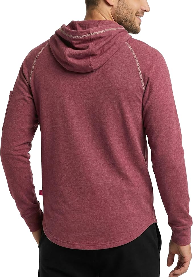 BOCOMAL FR Hooded T Shirts Heather Series 6oz Flame Resistant NFPA2112 CAT2 Fire Retardant Hoodies Work Shirt