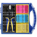 haisstronica 330PCS Marine Grade Heat Shrink Butt Connectors Set, 22-10 AWG (3Colors/3Sizes), with 9" Heat Shrink Crimping Tools and Organizer
