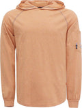BOCOMAL FR Hooded T Shirts Heather Series 6oz Flame Resistant NFPA2112 CAT2 Fire Retardant Hoodies Work Shirt