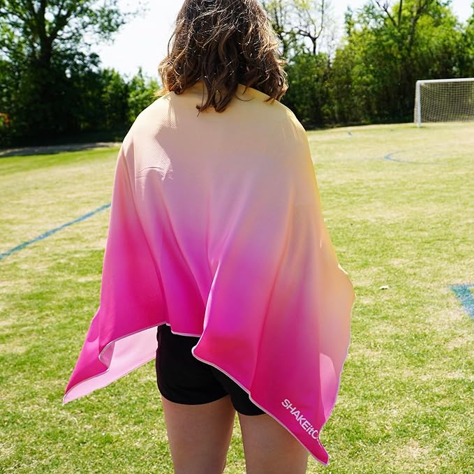 SHAKEitCOOL Large Cooling Shawl - Instant Heat Relief for Outdoor Events