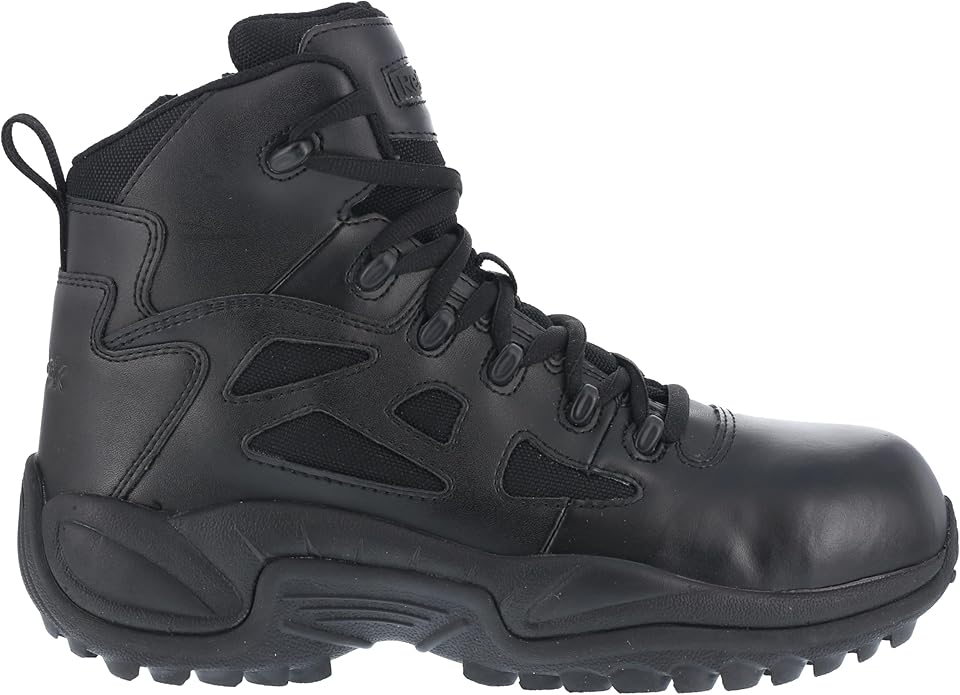 Reebok Men's Rb8694 Rapid Response Rb Composite Toe 6" Tactical Stealth Boot Sidezipper Desert Tan Military & Tactical Boots