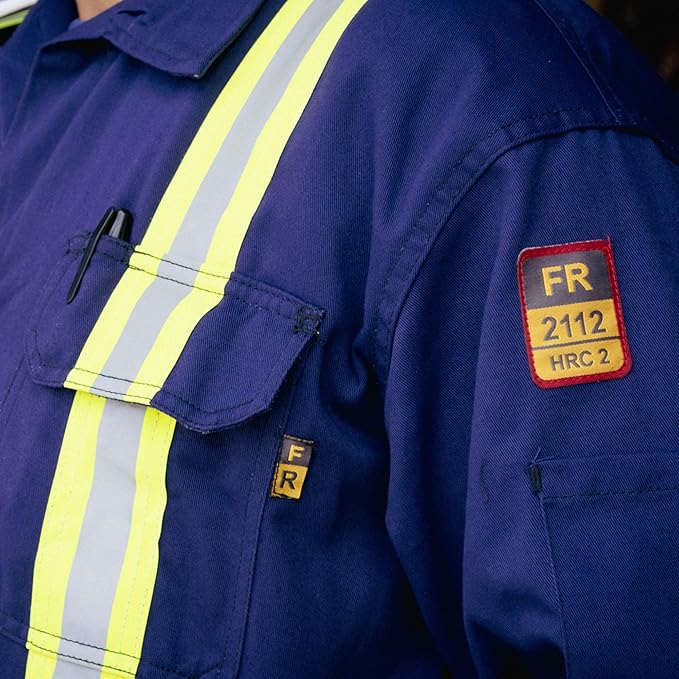Flame Resistant FR High Visibility Hi Vis Coverall